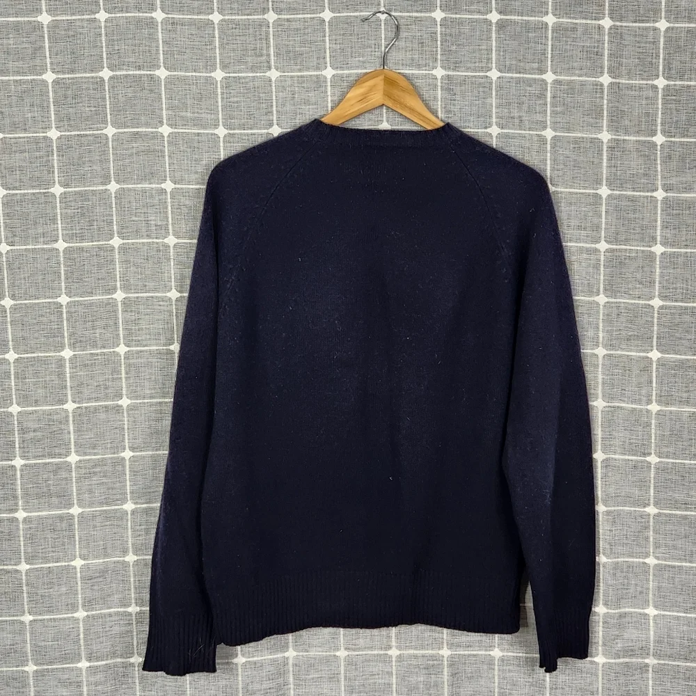 J. Crew Wool Navy Crewneck Sweater